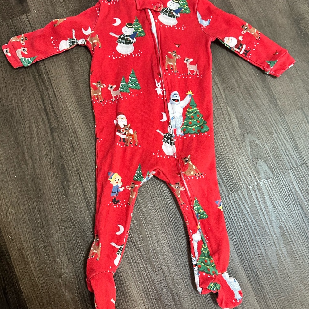 Pottery Barn Kids x Rudolph the Red Nose Reindeer PJs 6-9 months
